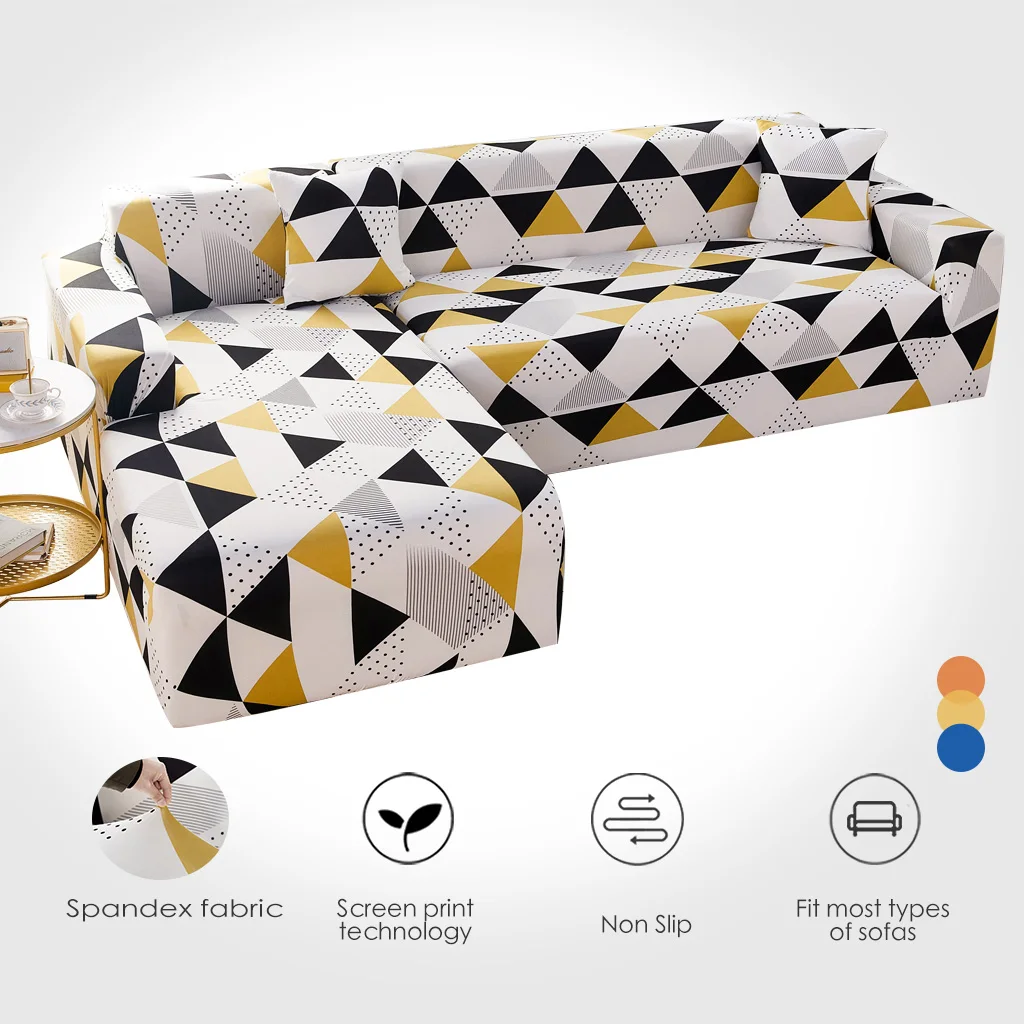 

Sofa Covers for Living Room Geometric Stretch Non-slip Sofa Cover for Corner and L Shaped funda sofa