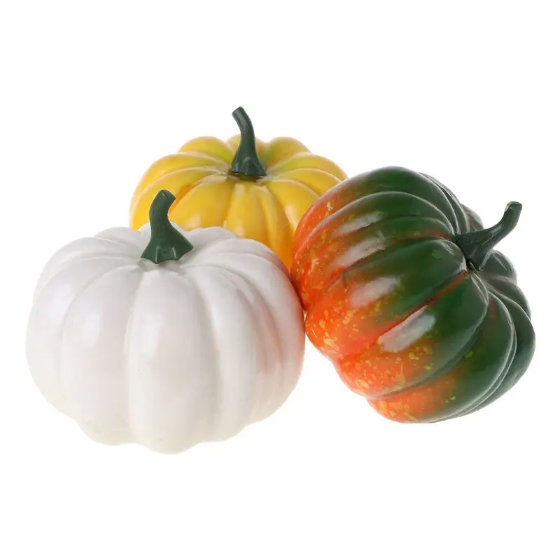 

Realistic Fake Artificial Small Pumpkins For Halloween Fall Harvest Thanksgiving Party Decor DIY Craft P82C