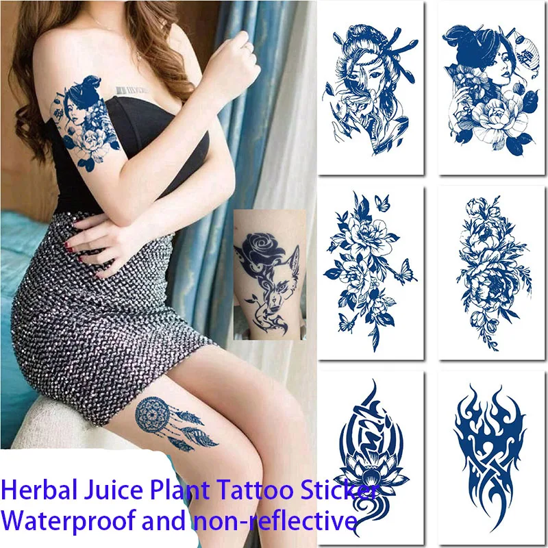 

Tattoo stickers Juice tattoo stickers Herbal plant tattoo stickers Semi-permanent tattoo stickers waterproof and sweat proof