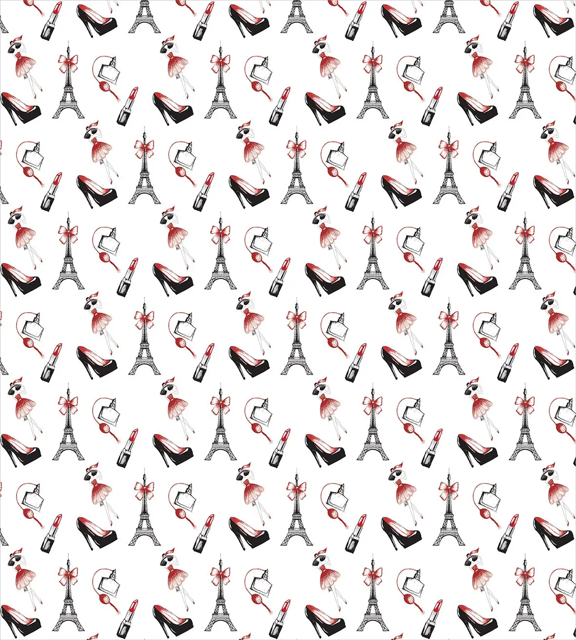 Набор пододеяльников с рисунком для женщин стильный аксессуар Эйфелевой помады