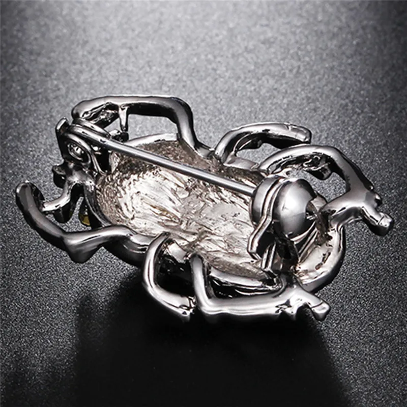 Яркий жук животное бижутерия с насекомыми гладкая эмаль полировка брошь хиджаб