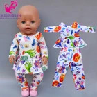 Одежда для кукол 18 дюймов, бриджи в виде монстра для новорожденных 43 см, кукольная Пижама, одежда, подарок для девочек