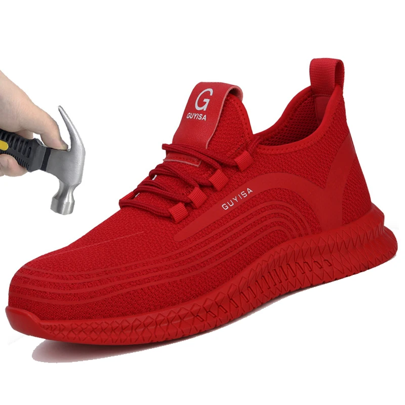 Мужские рабочие ботинки CHUTEIRA легкие со стальным носком защитные кроссовки