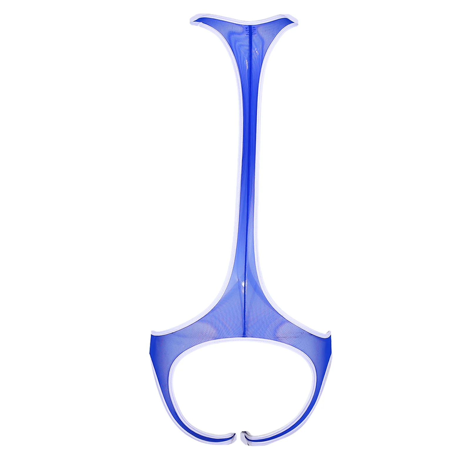 Мужское боди без рукавов с вырезами прозрачное Сетчатое трико Облегающий