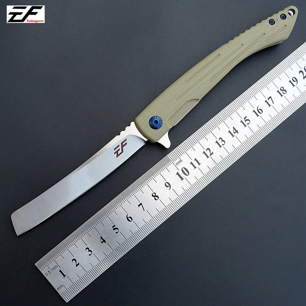 Складной нож Eafengrow EF1944 тактическая бритва шарикоподшипник Флиппер D2 Сталь G10 для