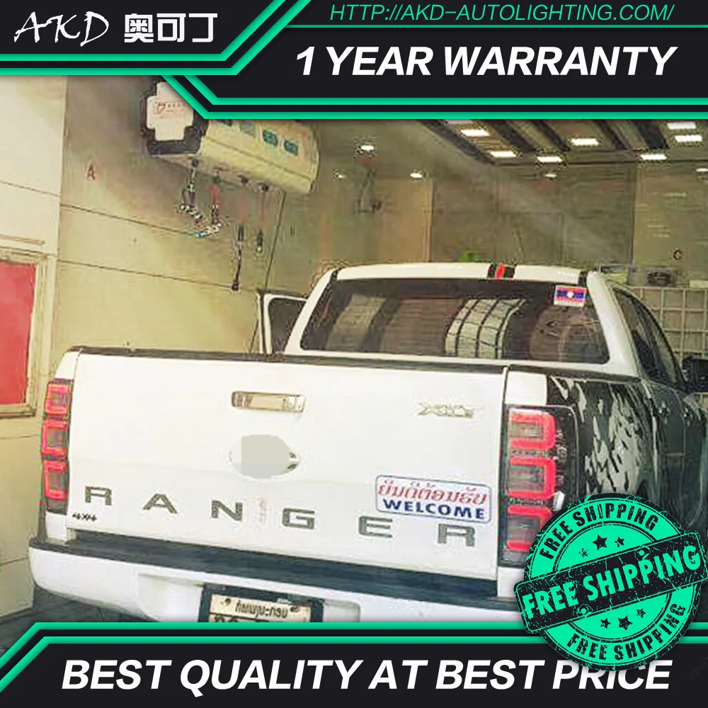 АКД автомобильного тюнинга задних фонарей для Ford Ranger 2 3 2016 сигнальных огней