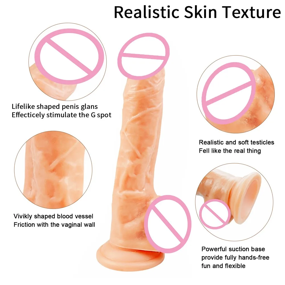 Большой фаллоимитатор мягкий Желейный реалистичная форма с присоской Анальная