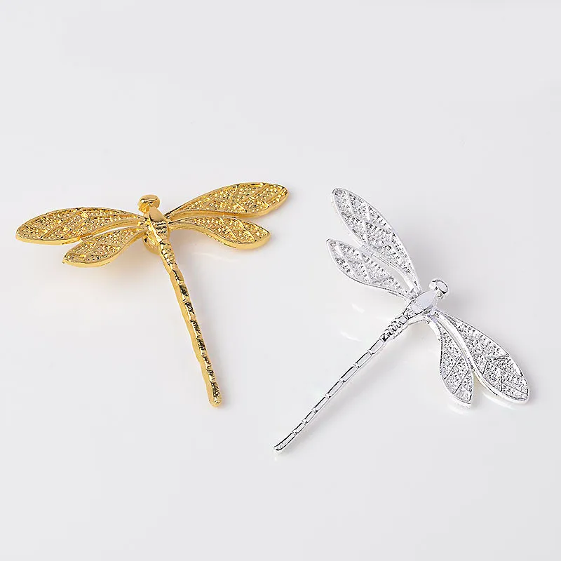 Модные металлические соединители со стрекозой золотого/серебряного цвета 20 шт.