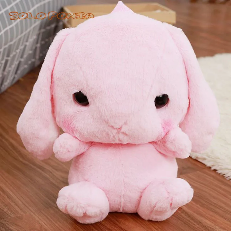 Плюшевый рюкзак 40 см восхитительный мягкий в виде кролика с длинными ушками