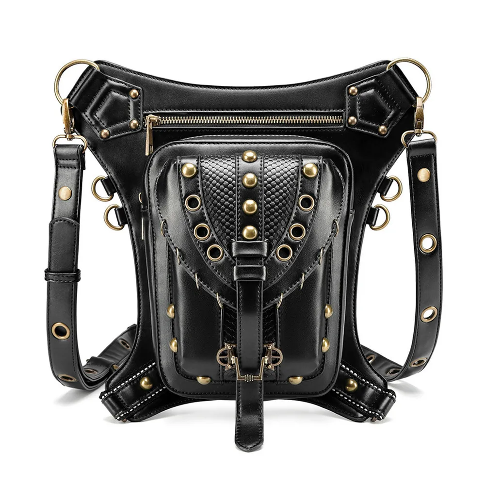 Модная женская сумка в европейском и американском стиле, удобный рюкзак на одно плечо в стиле панк, маленькая черная дамская сумочка от AliExpress WW