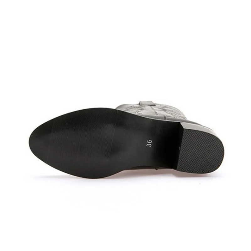 MoneRffi осенне-зимние женские сапоги до середины икры теплые плюшевые из