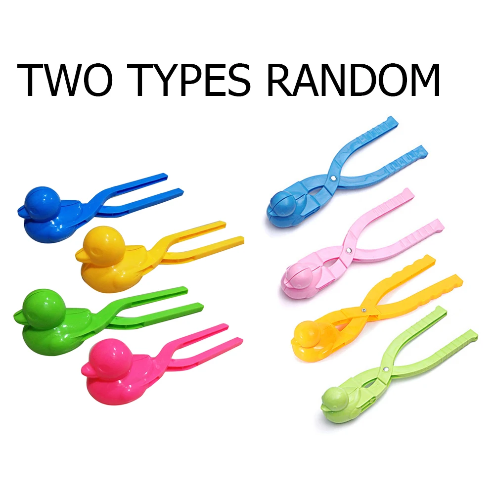 Симпатичный Снеговик утка динозавр форма снежный шар зажим щипцы детские зимние