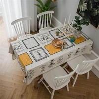 nordic cotton linen tablecloth coffee table cloth cover living room party home decor tablecloth