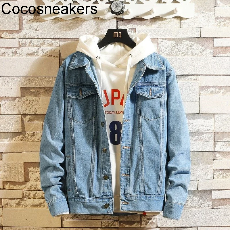 

spring new denim jacket men's jacket denim m three color