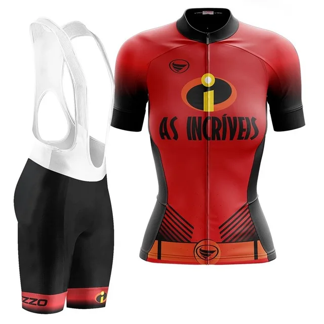 

VEZZO-2021 Ladies Cycling Short Sleeve Cycling Suit Suit Professional Mountain or Road Cycling Team Clothing