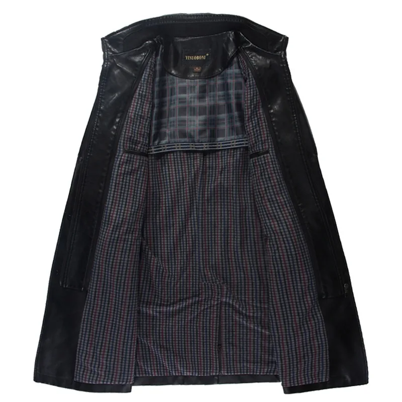 Мужская куртка из искусственной кожи и замши Сезон весна-осень Верхняя одежда