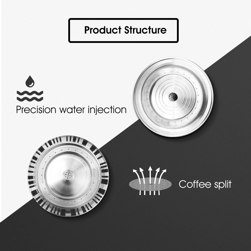 Капсулы для эспрессо Recargables Nespresso Vertuoline& Vertuo из нержавеющей стали(G2) Многоразовые капсулы многоразовые фильтры ods