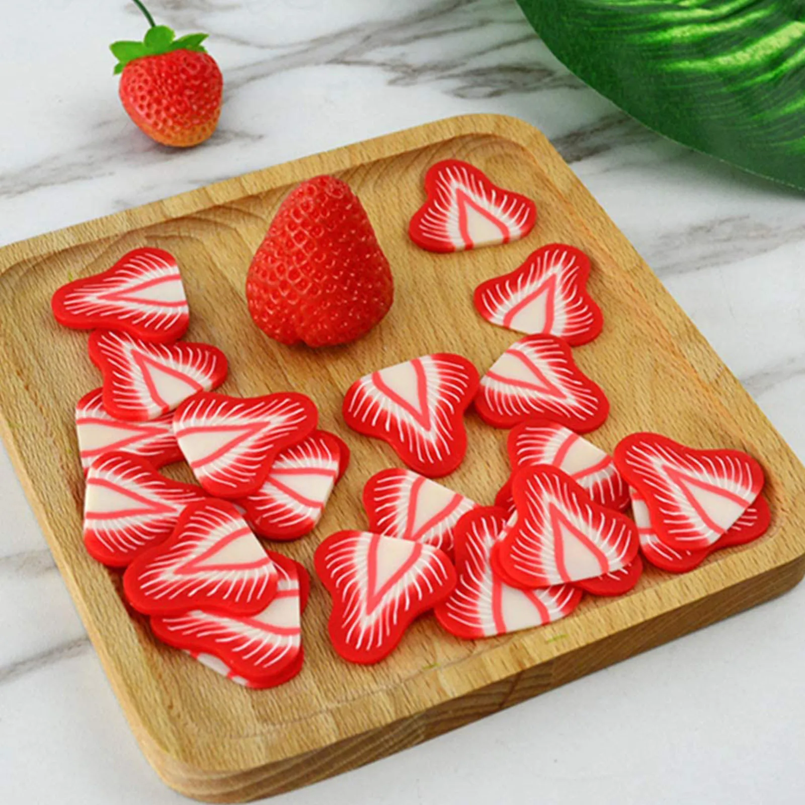 

Fake Lemon / Strawberry Slice Artificial Fruit Highly Simulation Lifelike Model Grapefruit/ Ice for Home Party DIY Decoration