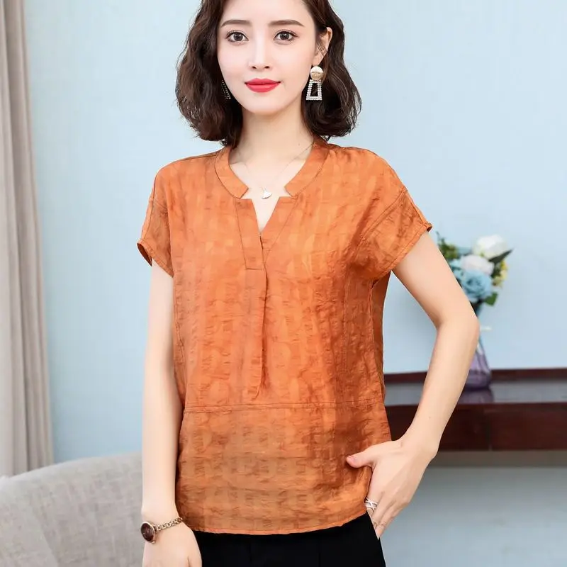 

Women Cotton Linen Tshirts Japan Style Harajuku Floral Embroidery Vintage Oversize Loose Short Sleeve Original Design T-shirts