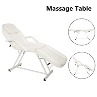 dual purpose barber chair adjustable beauty salon spa massage bed tattoo chair 185x82x73cm whiteus depot