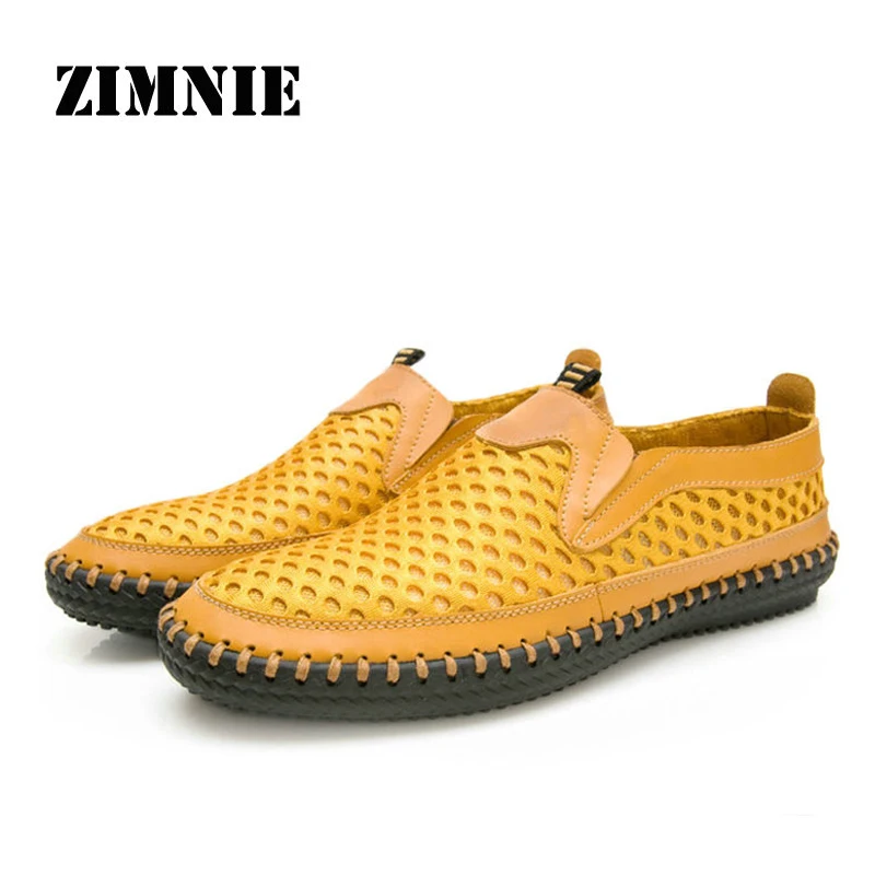 Обувь мужская дышащая с вырезами мягкая удобная 2021 38-48 для лета размера плюс |