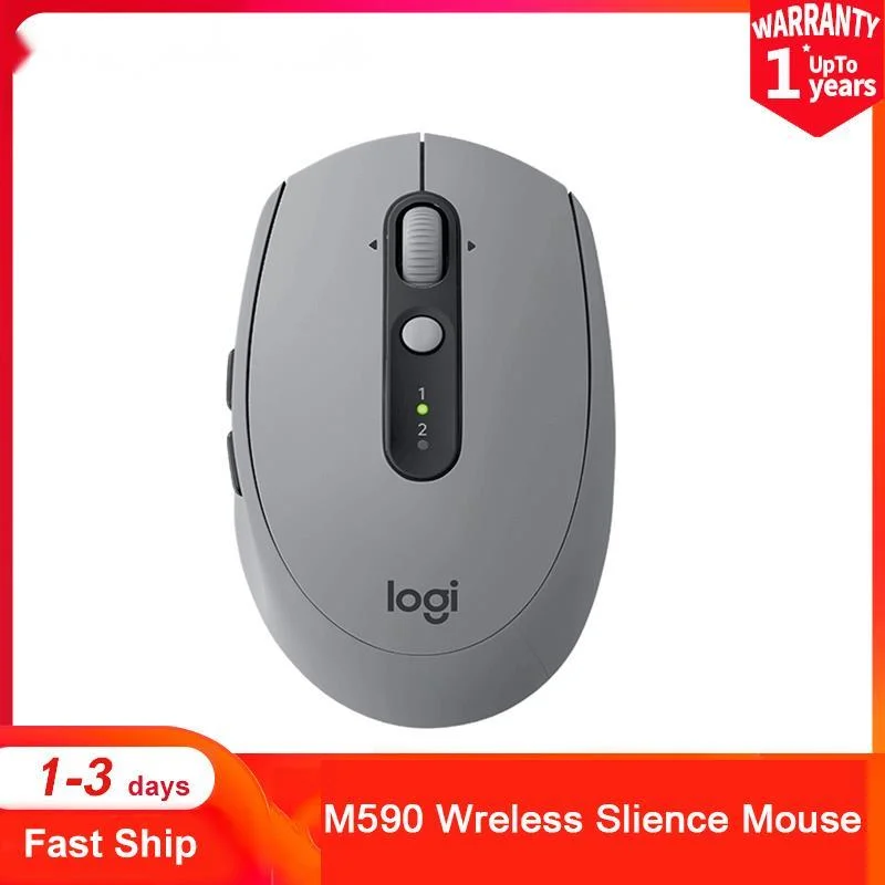 

Мышь Logitech M590 Беспроводная Бесшумная с поддержкой Bluetooth, 1000 DPI