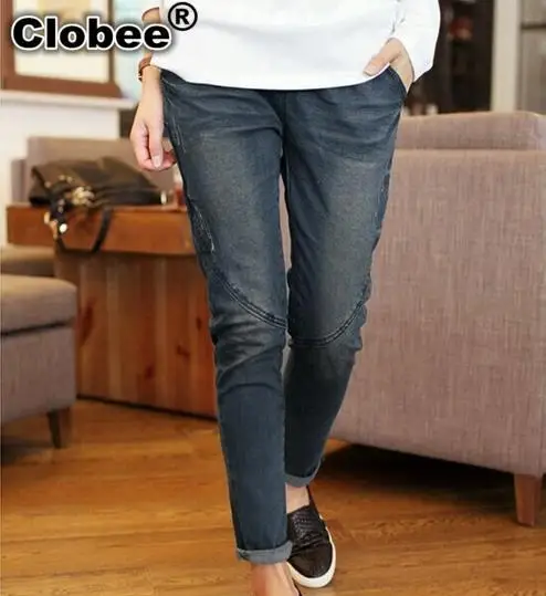 Women Ladies Wild Snow Denim Jeans Harem Pants Autumn Warm Trouser Pantalon Femme Korean Blue Pant Calca Feminina A1 | Женская одежда