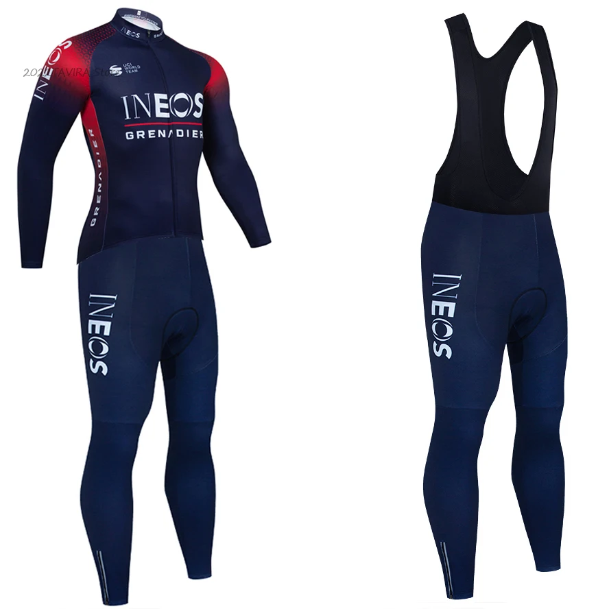 

2022 INEOS Cycling TEAM Jersey 20D Bike Maillot Pants Sportswear Men Winter Ropa Ciclismo Thermal Fleece Bicycle Jacket Uniform
