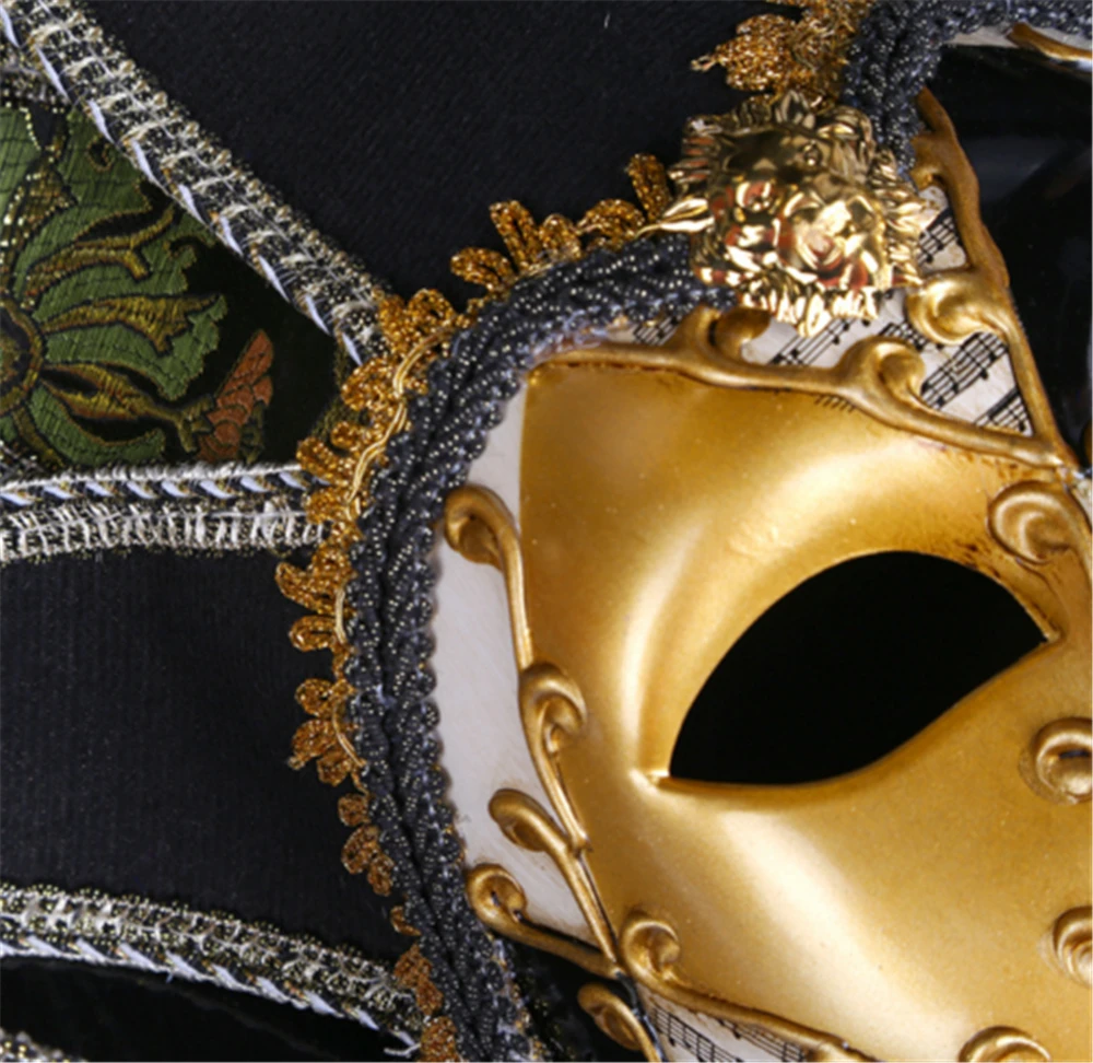 Полнолицевая Венецианская Маскарадная маска Джокера Марди Гра реквизит для