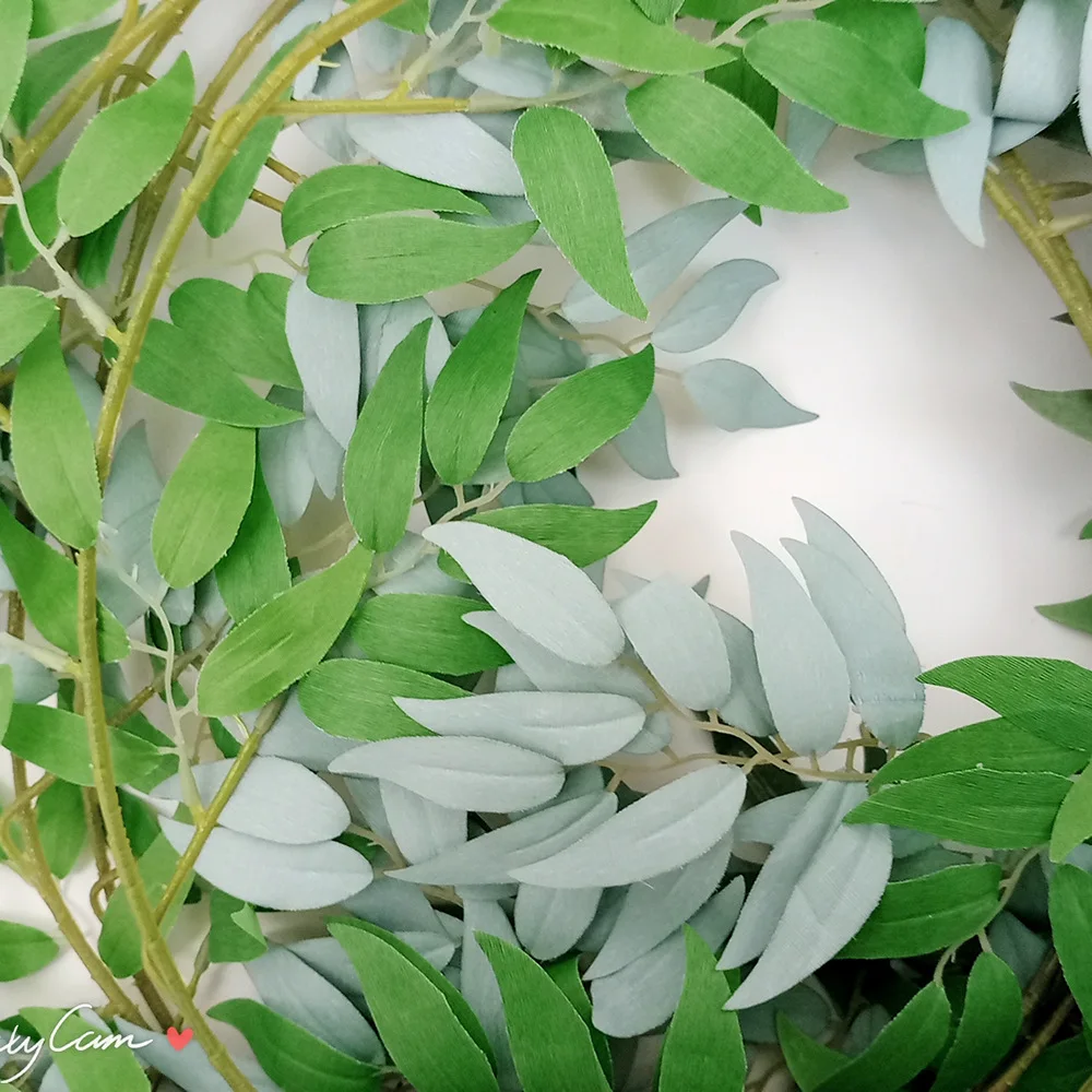 1 7 метров искусственная ива ротанг стене висит завод украшения для дома и сада