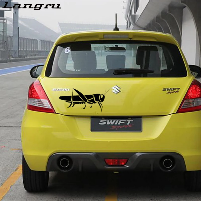 

Langru Novelty Grasshopper Vinyl Decal Locust Insect Sticker Fits Kids Wall Car Accessories Jdm