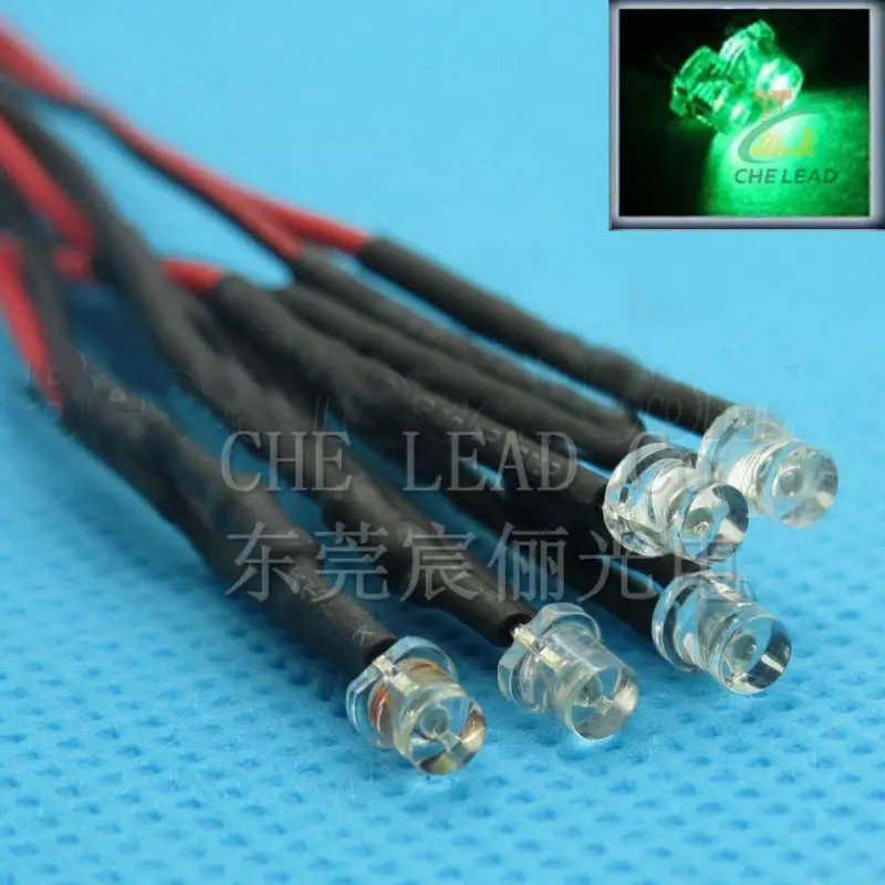 Низкая цена 100x3 мм ярко-желтый свет 20 см 12 В предварительно проволочный плоский