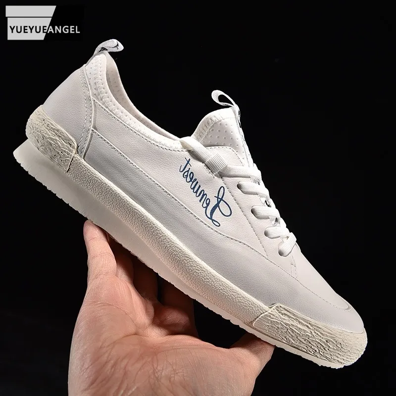 

Mens Genuine Leather Sneakers Lace Up Joggers Active Shoes Male Brand Trainers Summer Design Casual Sneaker Zapatos Hombre