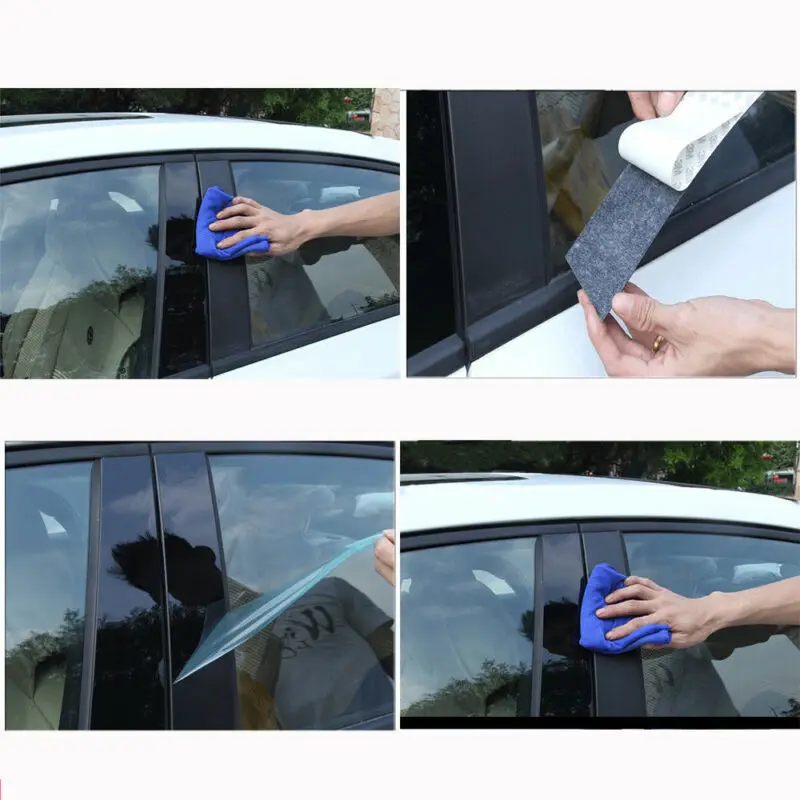 

Mouldings Car window pillar Trim Nice Stylish Glossy Black Accessories