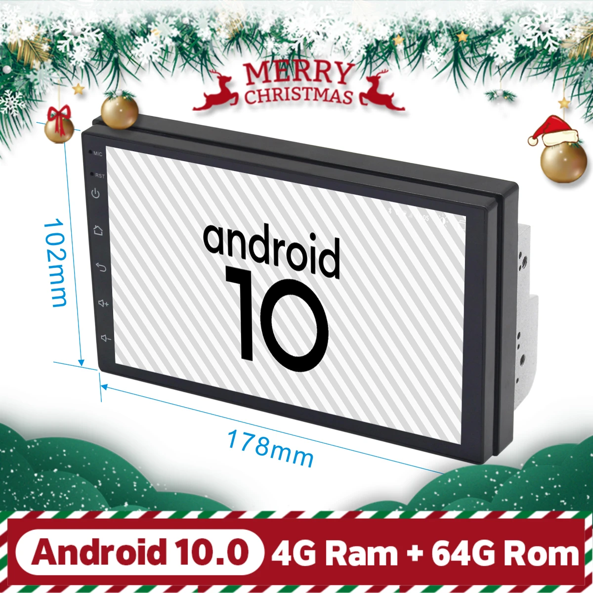 Ультратонкий автомобильный Android 10 0 навигация 7 дюймов 2.5D сенсорный экран радио