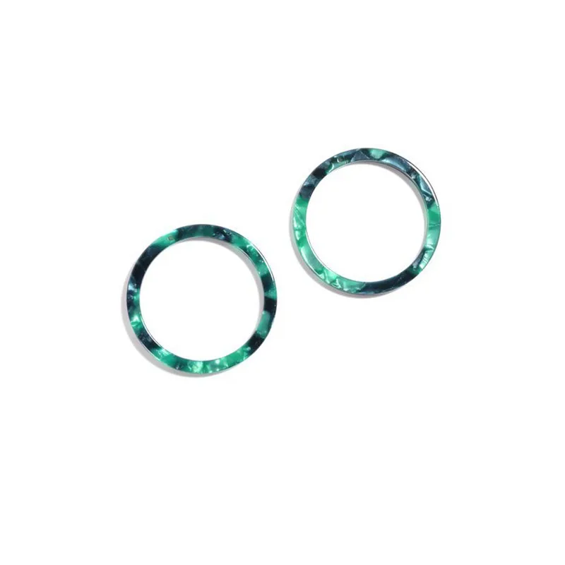 Базовые зеленые акриловые серьги для женщин украшения