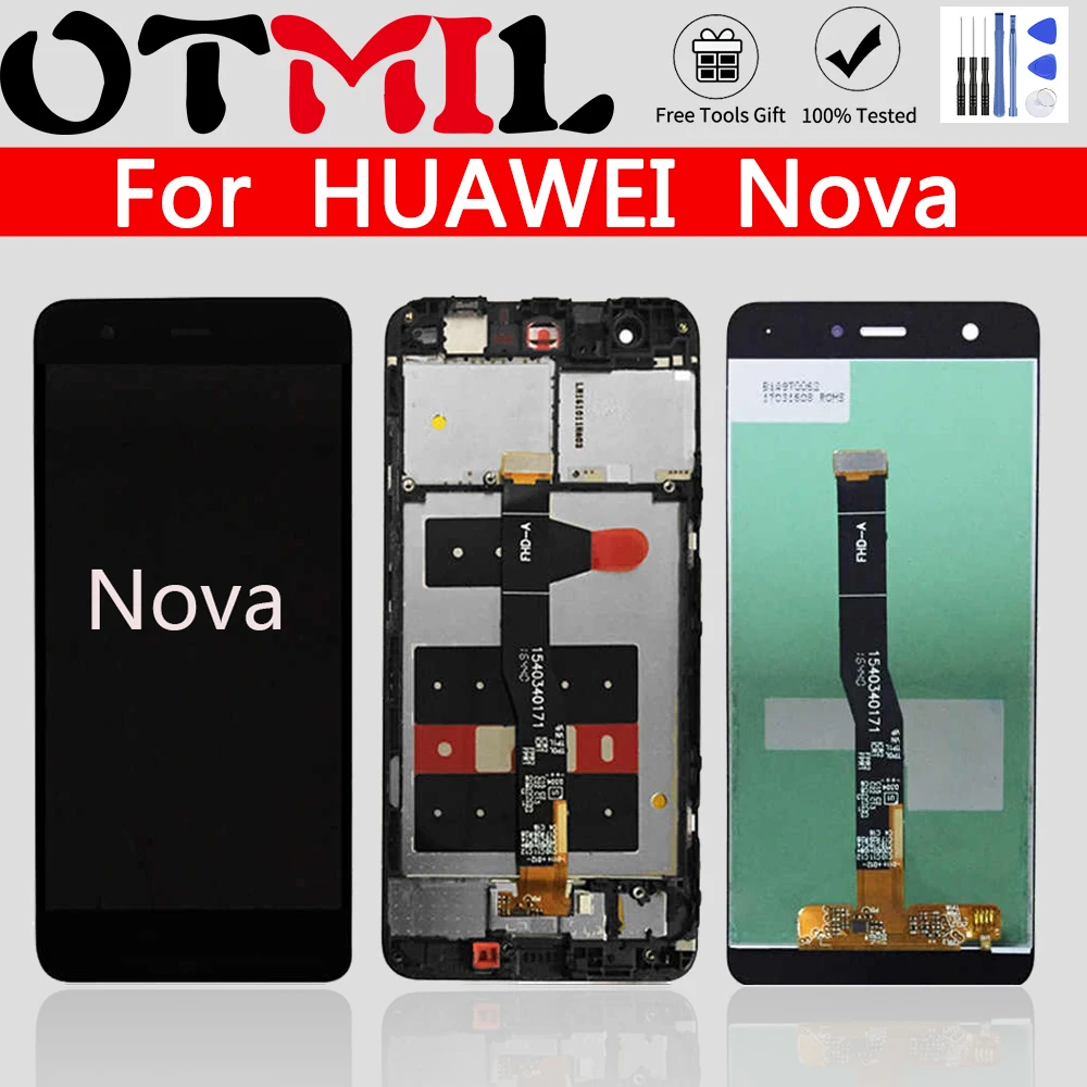 ЖК дисплей OTMIL 5 0 дюйма для HUAWEI Nova сенсорный экран в сборе рамка CAN L01 / L02 L03 L11 L12