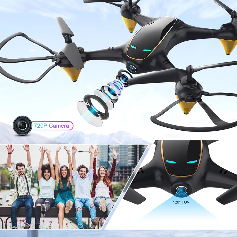 Eachine E38 WiFi FPV Радиоуправляемый Дрон 4K камера оптический поток 1080P HD Двойная