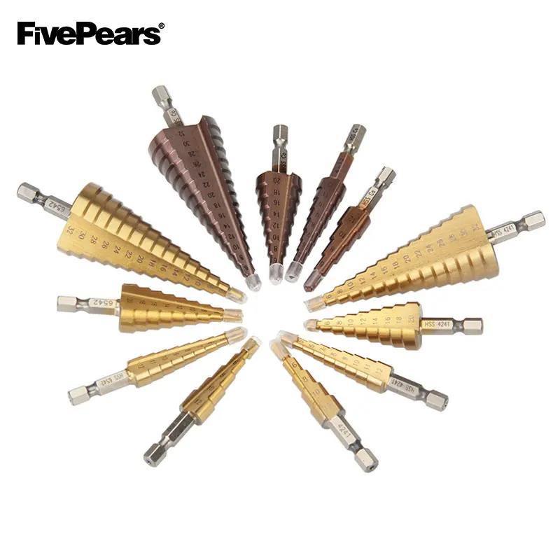 2 шт. HSS4241 HSS6542 резец для отверстий высокая скорость Пагода форма ступенчатое