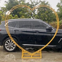 wedding arch props heart shaped wreath stand love background stand decoration stage ceremony decoration
