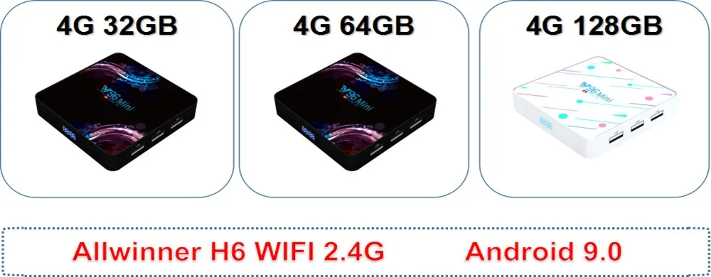 Vmade новейший мини IP tv Box Allwinner H6 четырехъядерный Android 9,0 4G+ 128GB UHD 4K H.265 wifi 1,5 GHZ Google tv Netflix медиаплеер