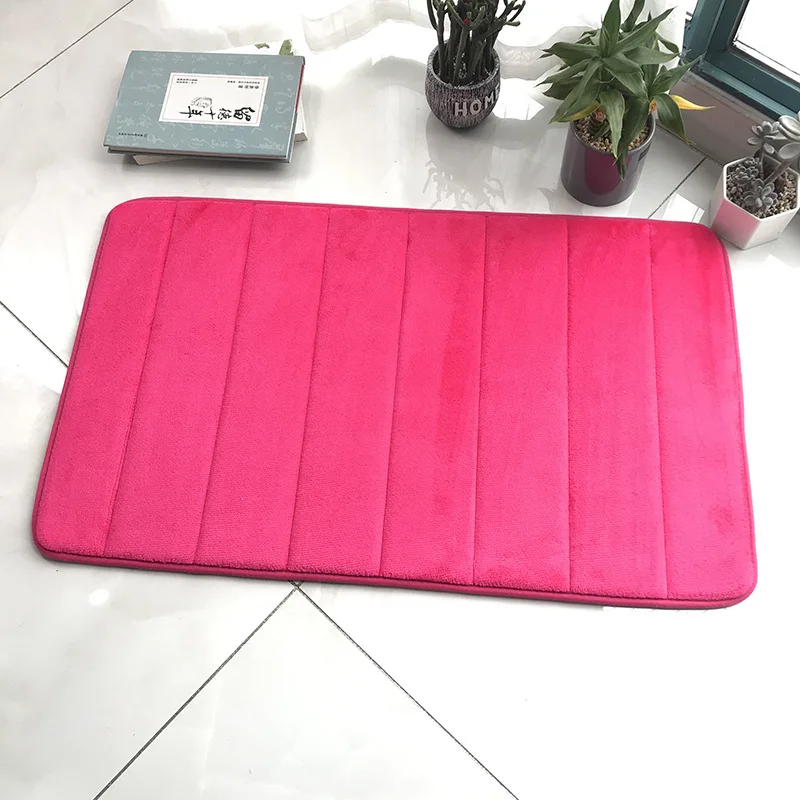inyahome high quality stripe pattern bedroom mat non slip faster water absorption bathmat shower carpet for kitchen bedroom free global shipping