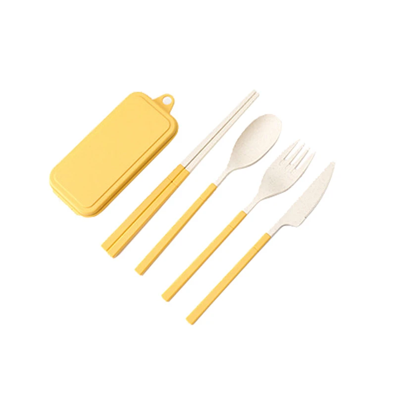 4 шт./компл. зеркальные палочки для еды из пшеничной соломы складная безопасная