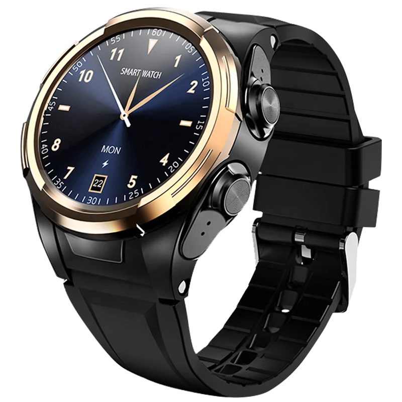

S201 True Round Screen Watch + Tws Earphone Combo Warm Heart Rate Blood Pressure Blood Oxygen Watch