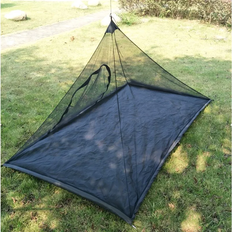 

Outdoor Fishing Triangle Mosquito Net Zipper Door Tent Portable Travel Single Person Camping Mountaineering Hanging Tent