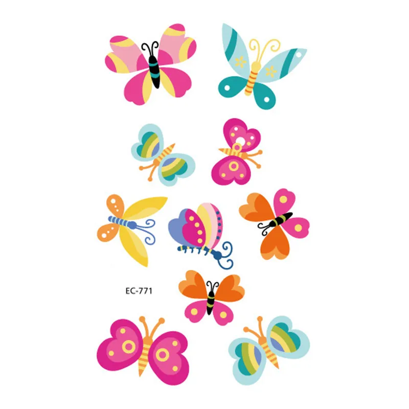 Новые водонепроницаемые детские тату наклейки Оригинальные милые цветные