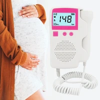 lcd display fetal doppler 3 0mhz prenatal baby heart rate monitor ultrasound stethoscope household fetal detector no radiation