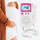 Фетальный допплер с ЖК-дисплеем, 3,0 МГц, пренатальный монитор сердечного ритма ребенка, ультразвуковой стетоскоп, бытовой фетальный детектор без радиации  для беременных женщин доплер для беременных фетальный допплер
