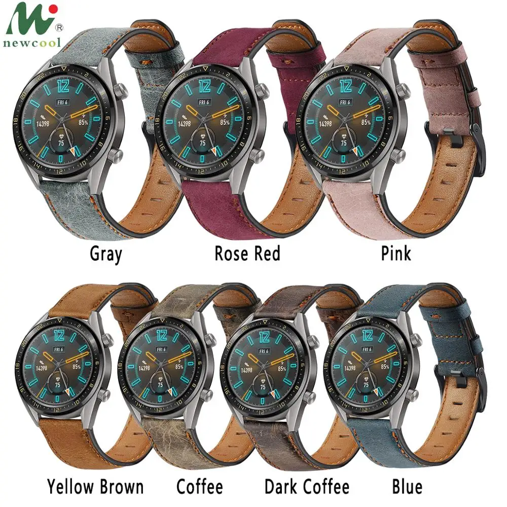 

Retro Genuine Leather Bands for Huawei GT Watch Series New Fashion Leisure Strap Wristband Replacement for Huawei Watch GT 1/GT2