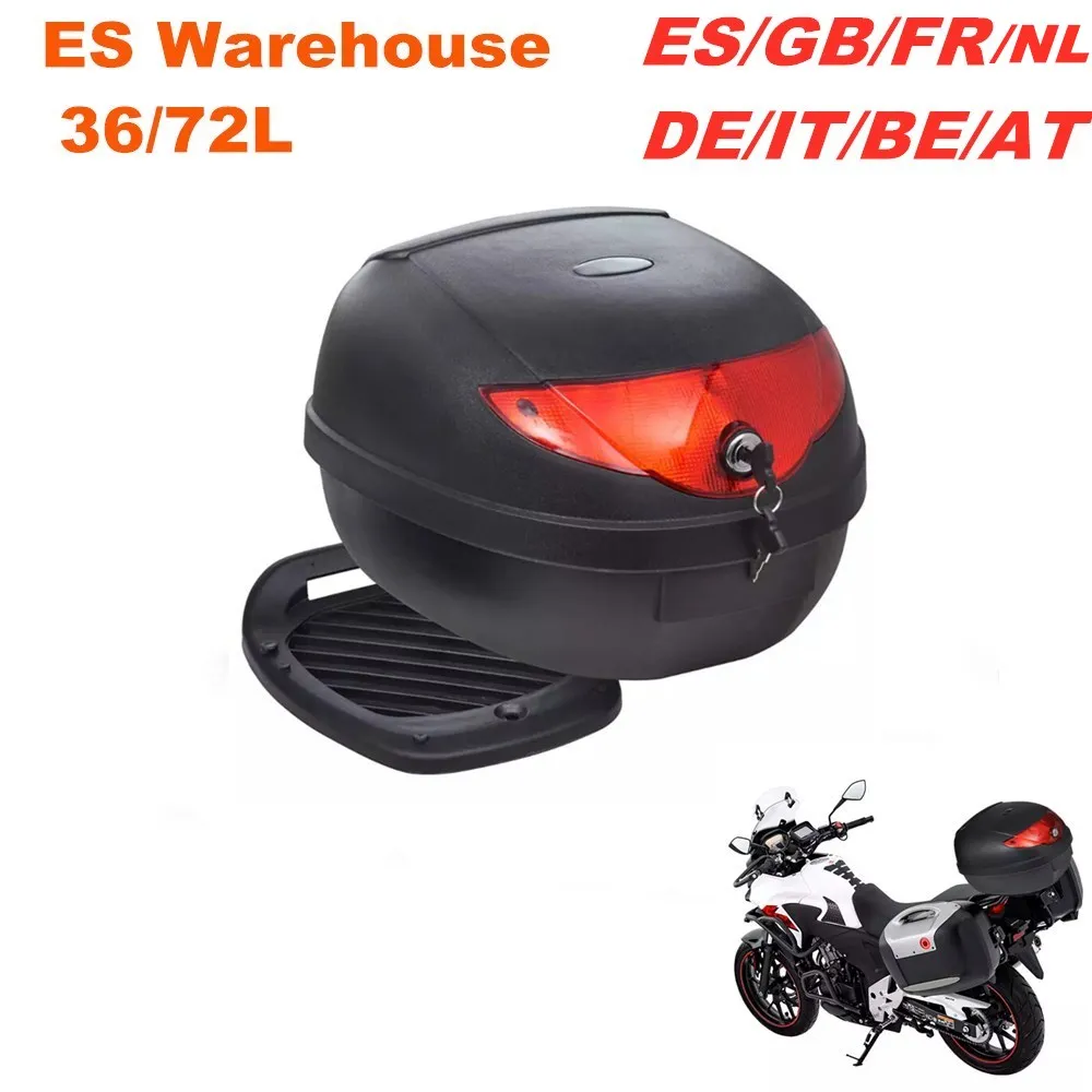 36L 72L черный водонепроницаемый мотоциклетный багажник мото Топ чехол для 1or 2